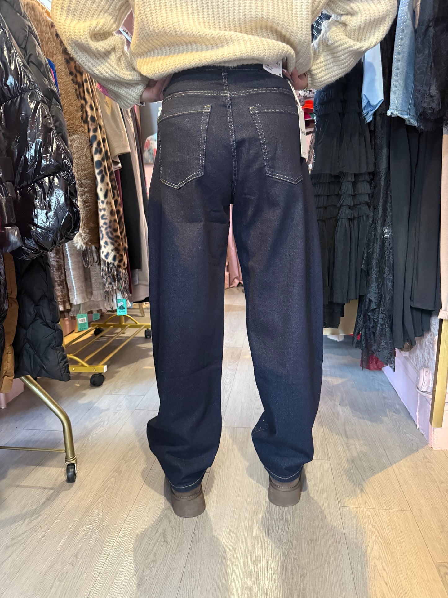 Bling Balloon Jeans – High Waist