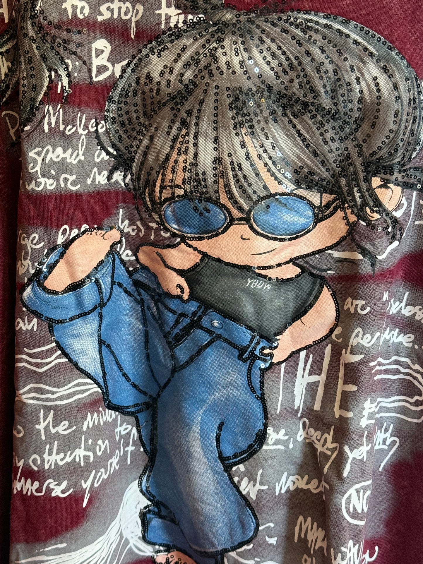 Oversized Printed Hoodie