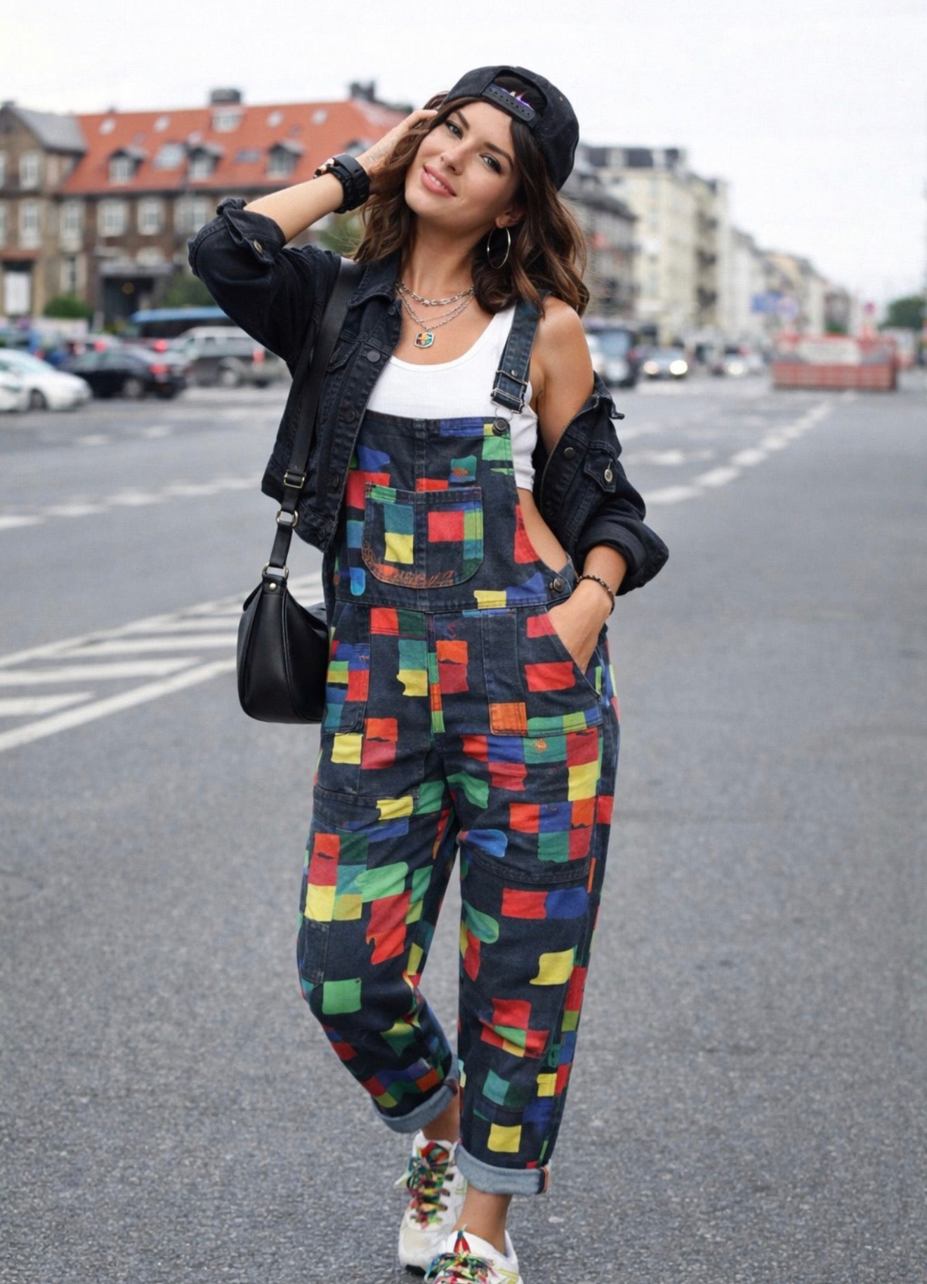 Colour pop dungarees