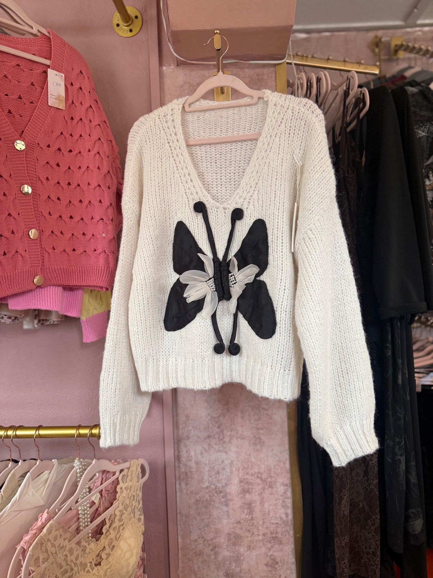 Butterfly Knitted Jumper