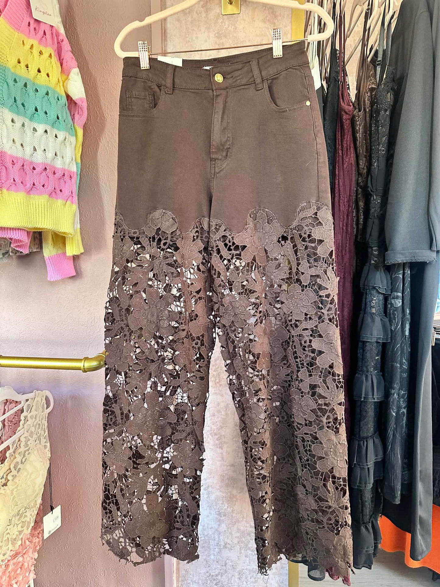Lace Detail Jeans