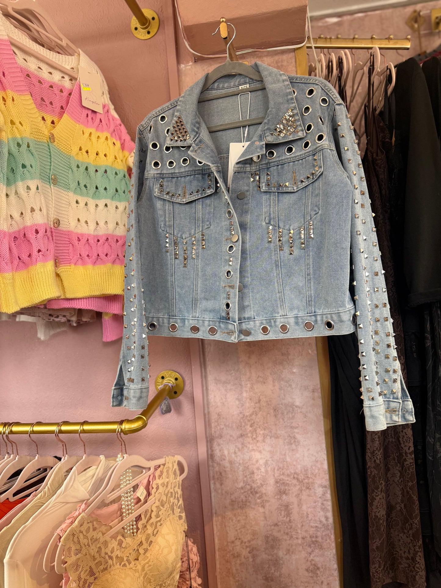 Studded Denim Jacket