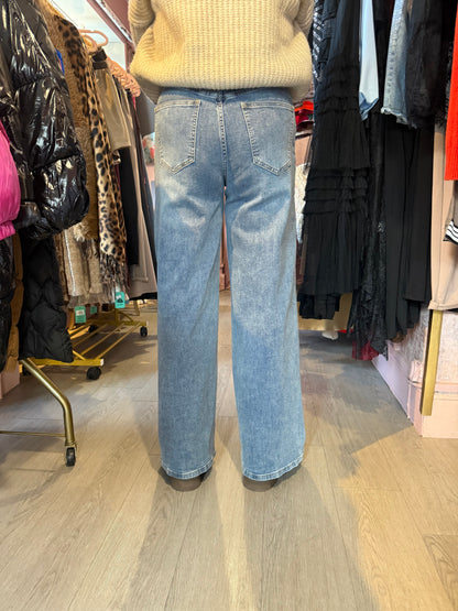 High-Waist Wide Leg Jeans