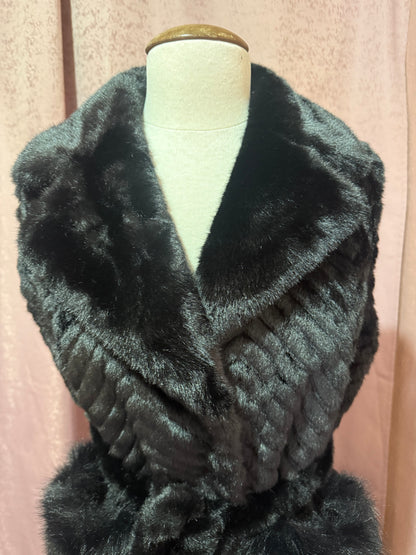 Belted Faux Fur Gilet with Pockets