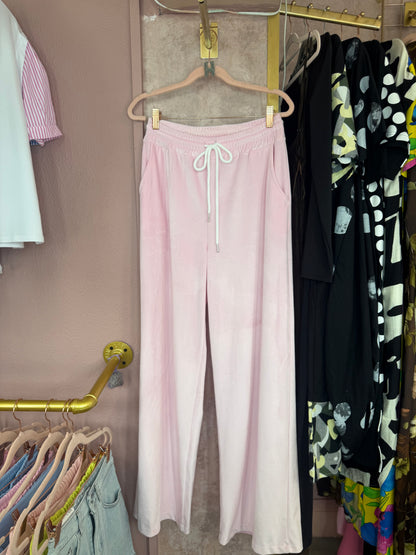 Pink velour set