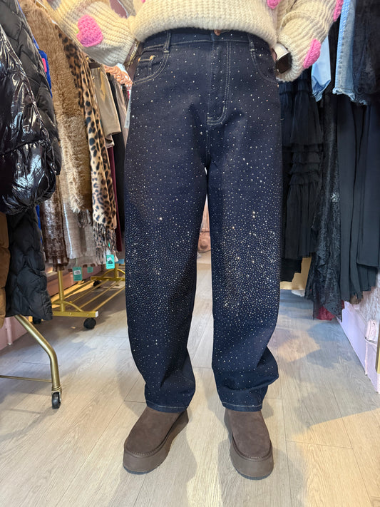 Bling Balloon Jeans – High Waist