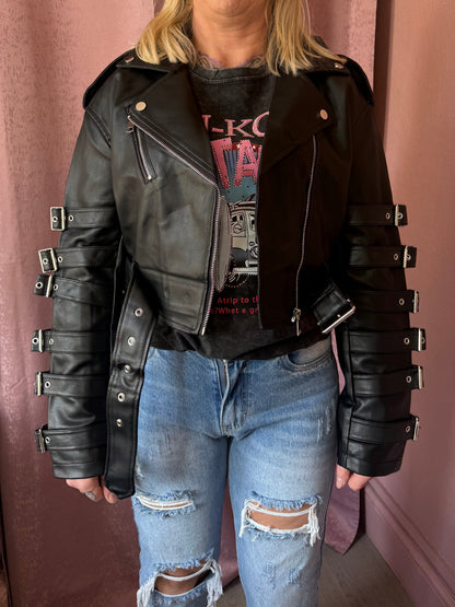 Black Faux Leather Jacket 🖤
