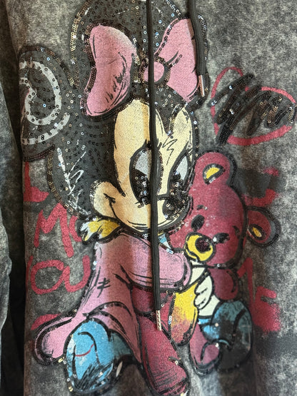 Insulated Velour Graphic Hoodie