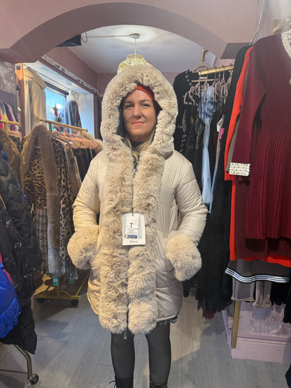 Reversible Luxe Fur Trim Jacket