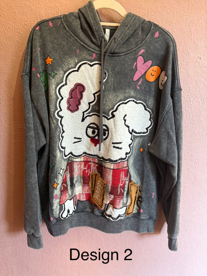 Oversized Printed Hoodie