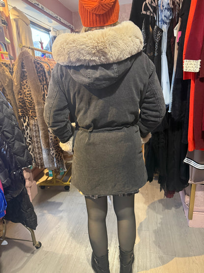 Reversible Luxe Fur Trim Jacket