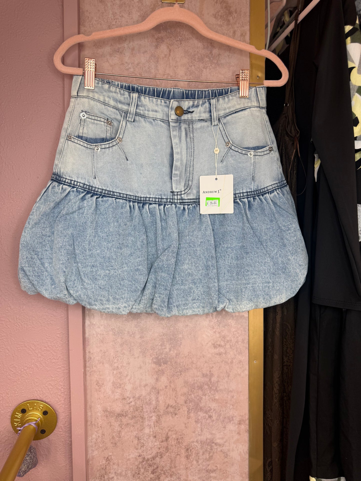 Denim skort (skirt with shorts)