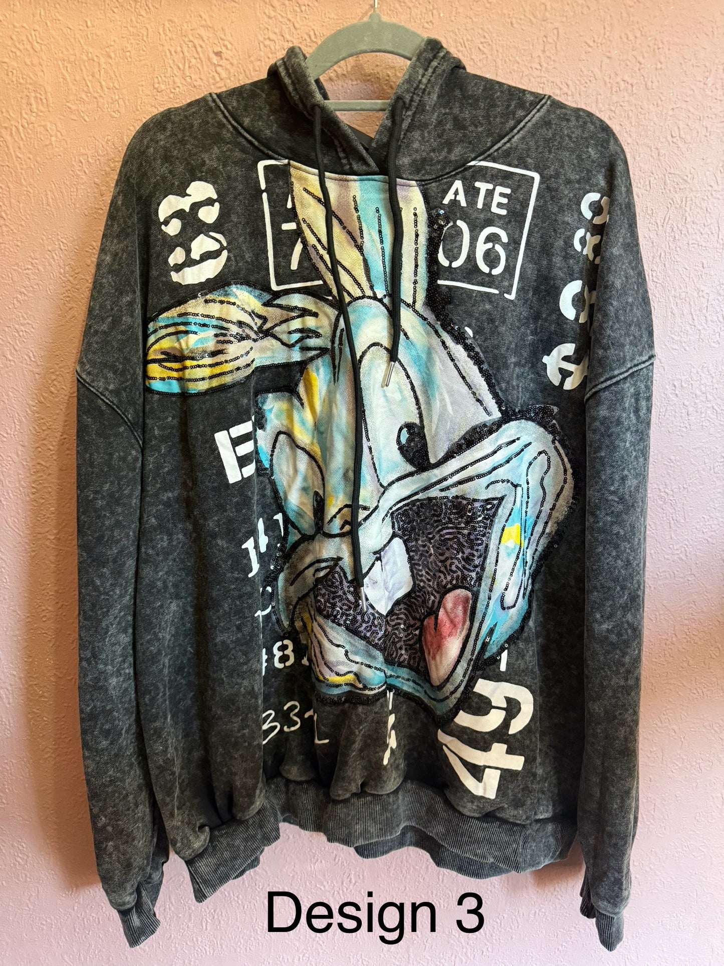 Oversized Printed Hoodie