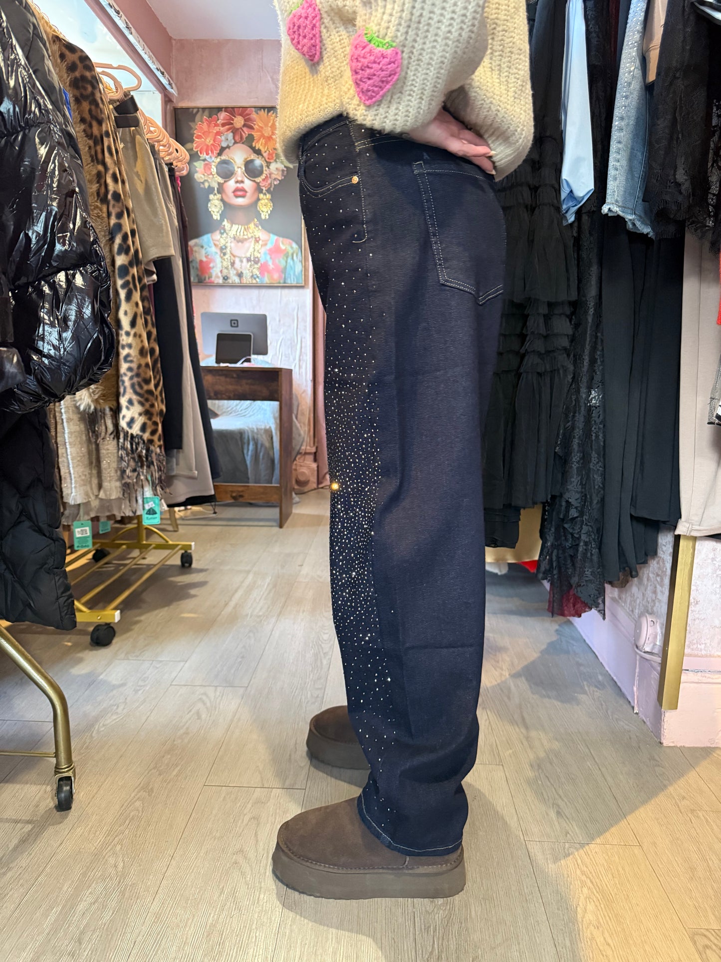 Bling Balloon Jeans – High Waist