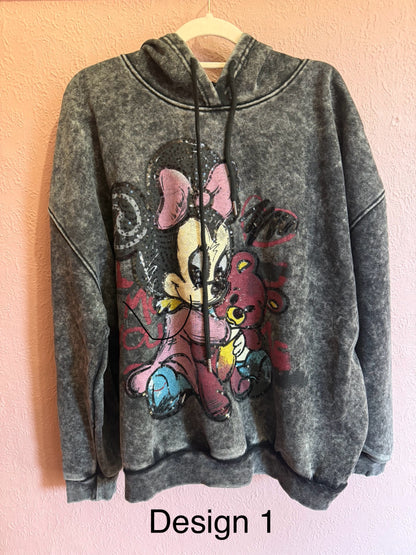 Insulated Velour Graphic Hoodie