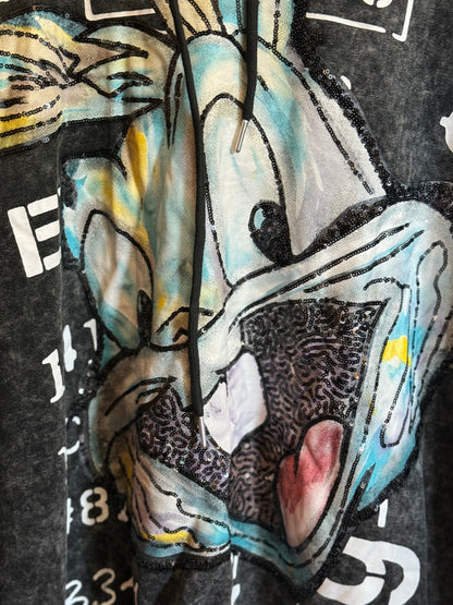 Oversized Printed Hoodie