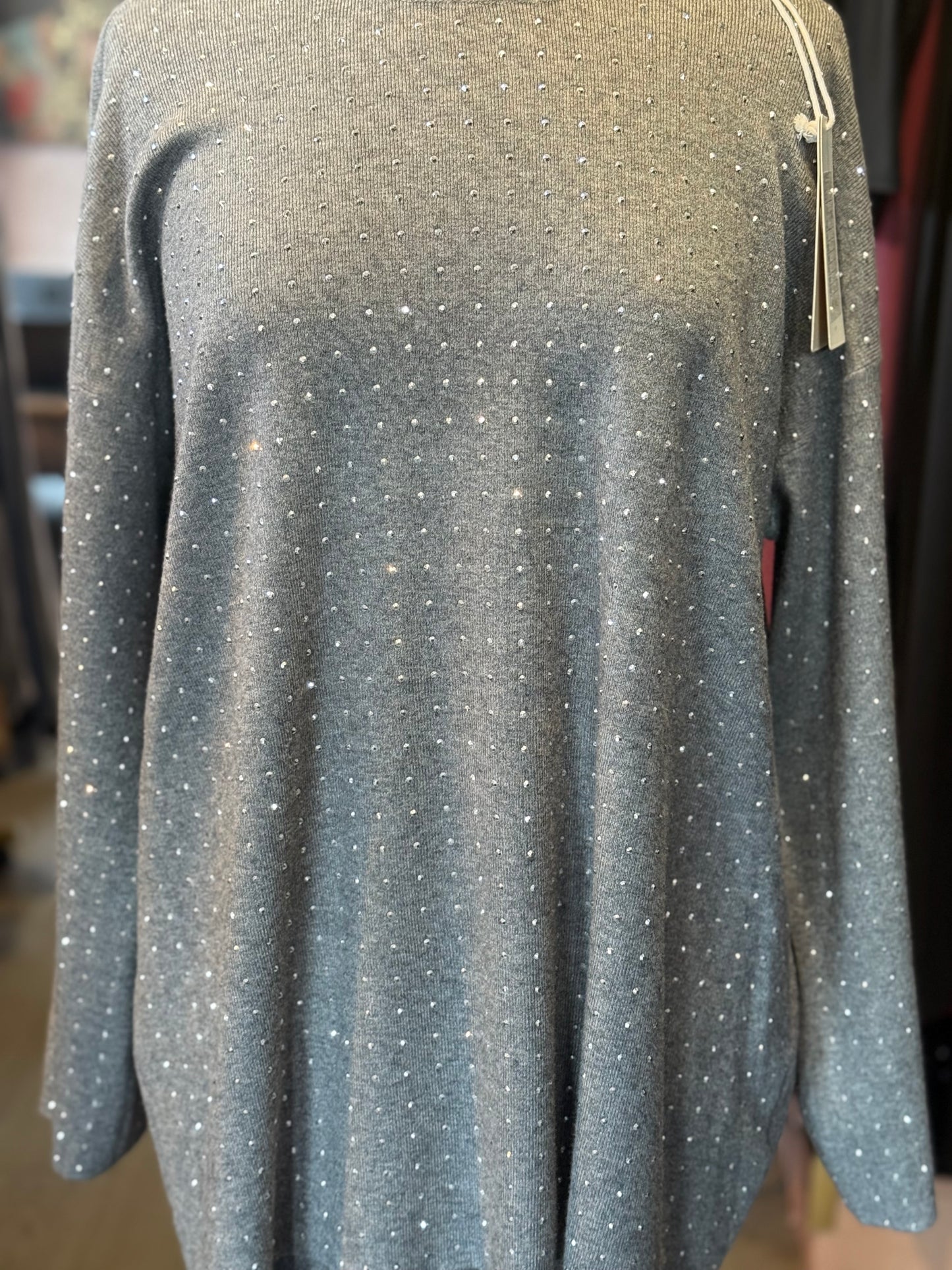 Grey Bling Two-Piece Set