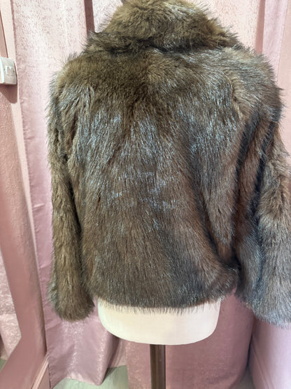 Faux Fur Jacket with Pockets