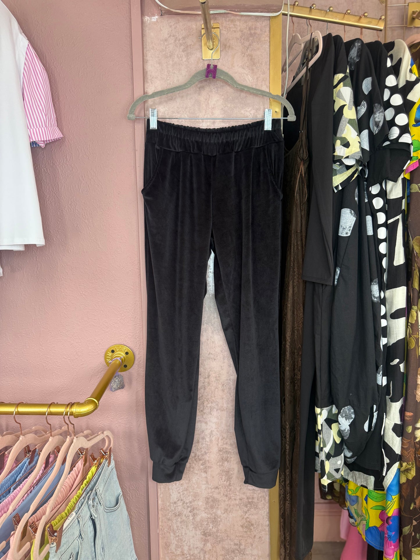 Cartoon duck print velour set