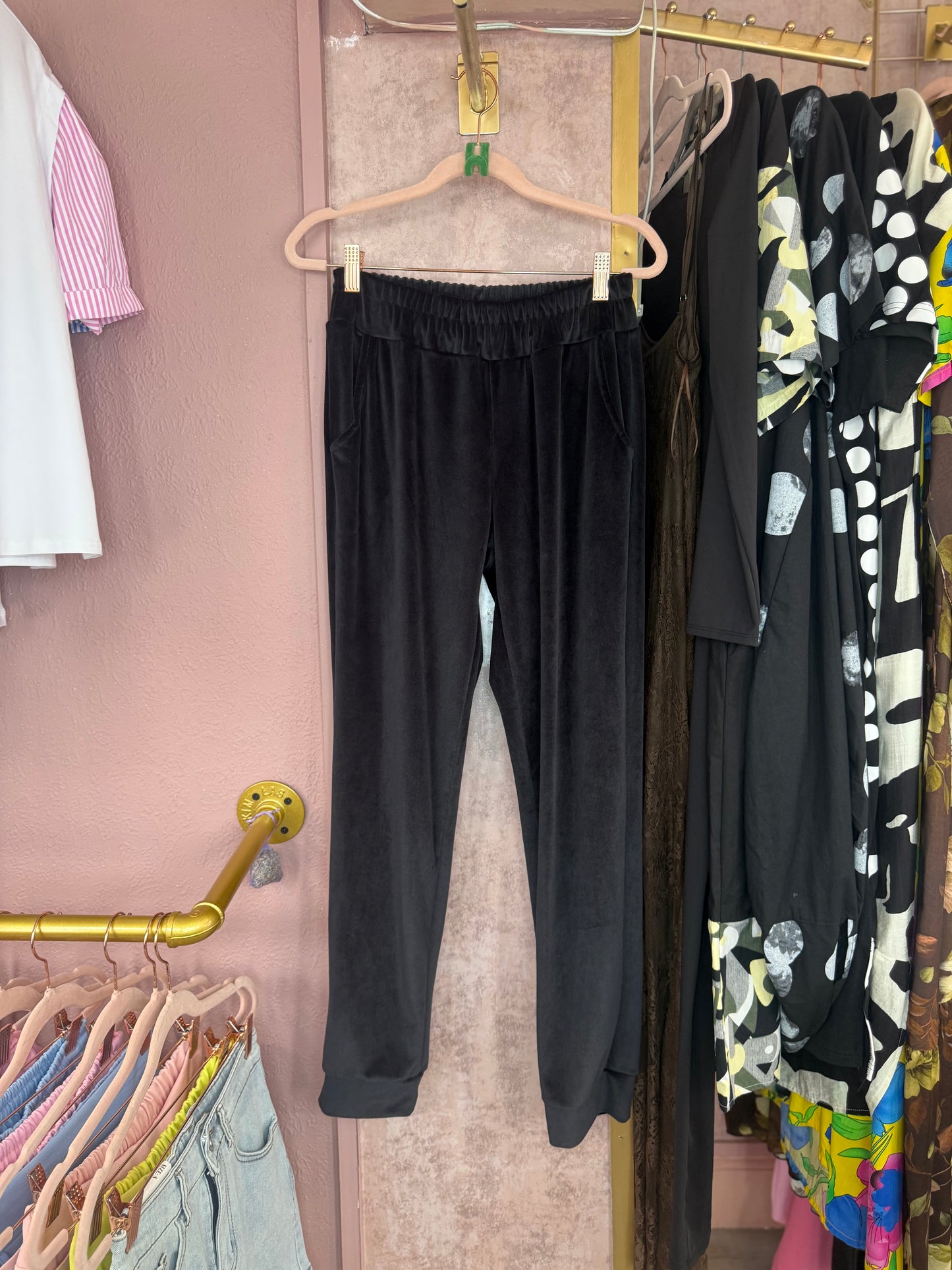 Teddy print velour set