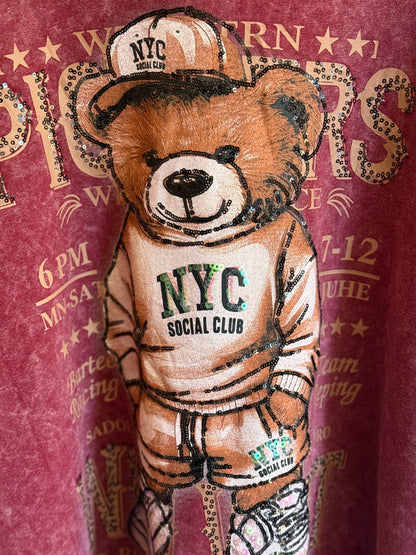 Insulated Velour Graphic Hoodie