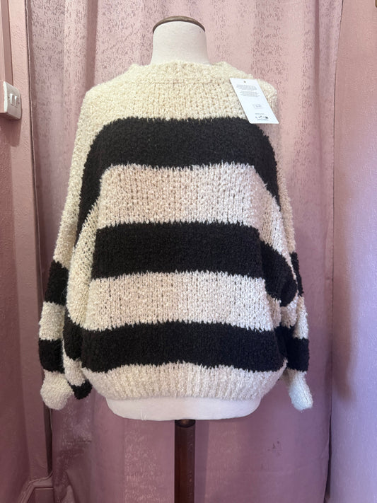 Chunky Striped Oversized Jumper