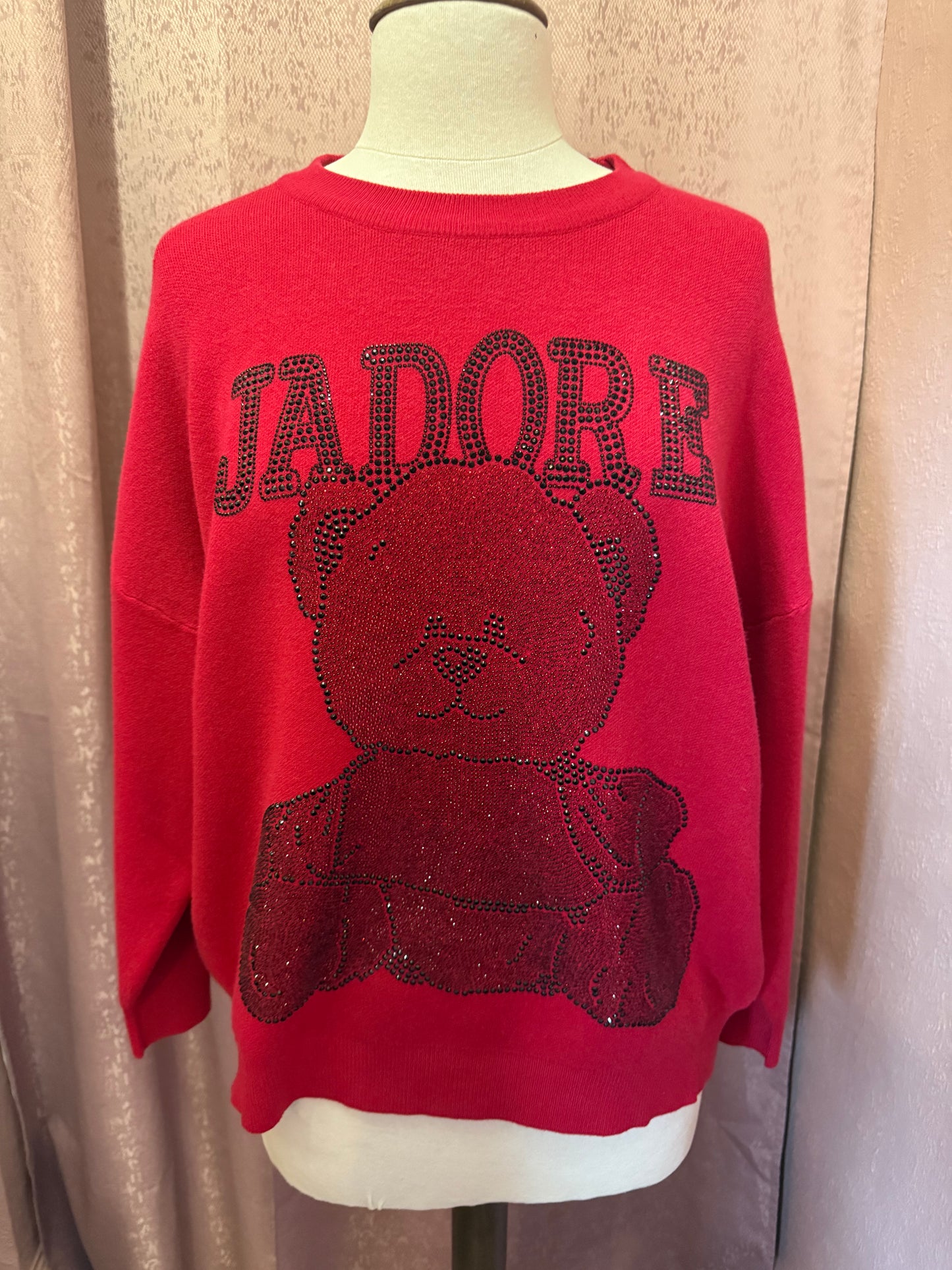 Rhinestone Teddy Sweater