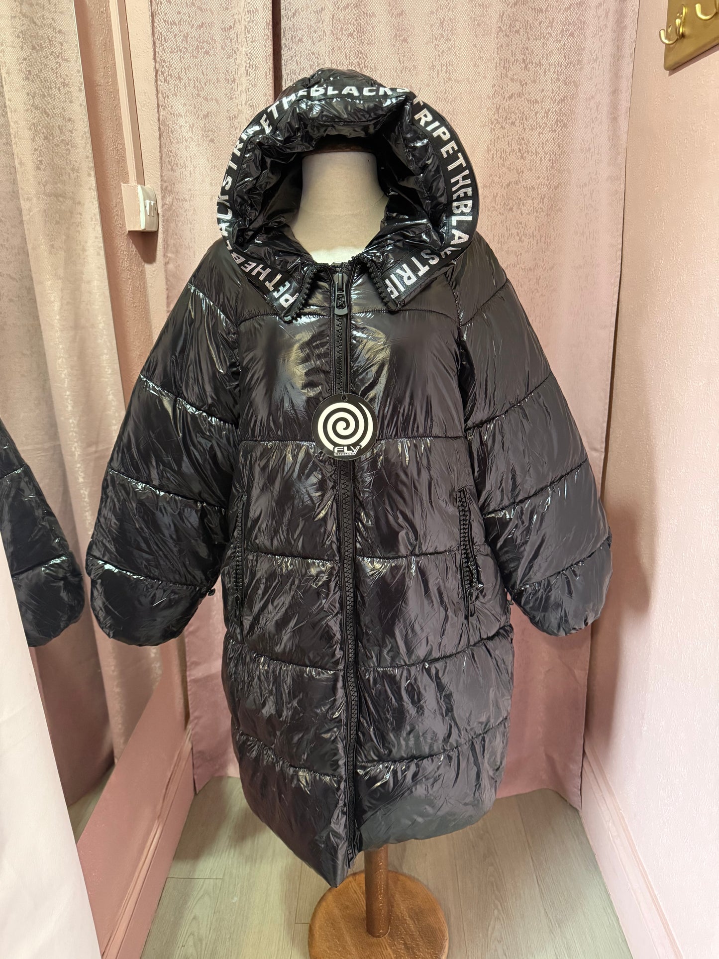 Oversized Black Long Puffer Jacket