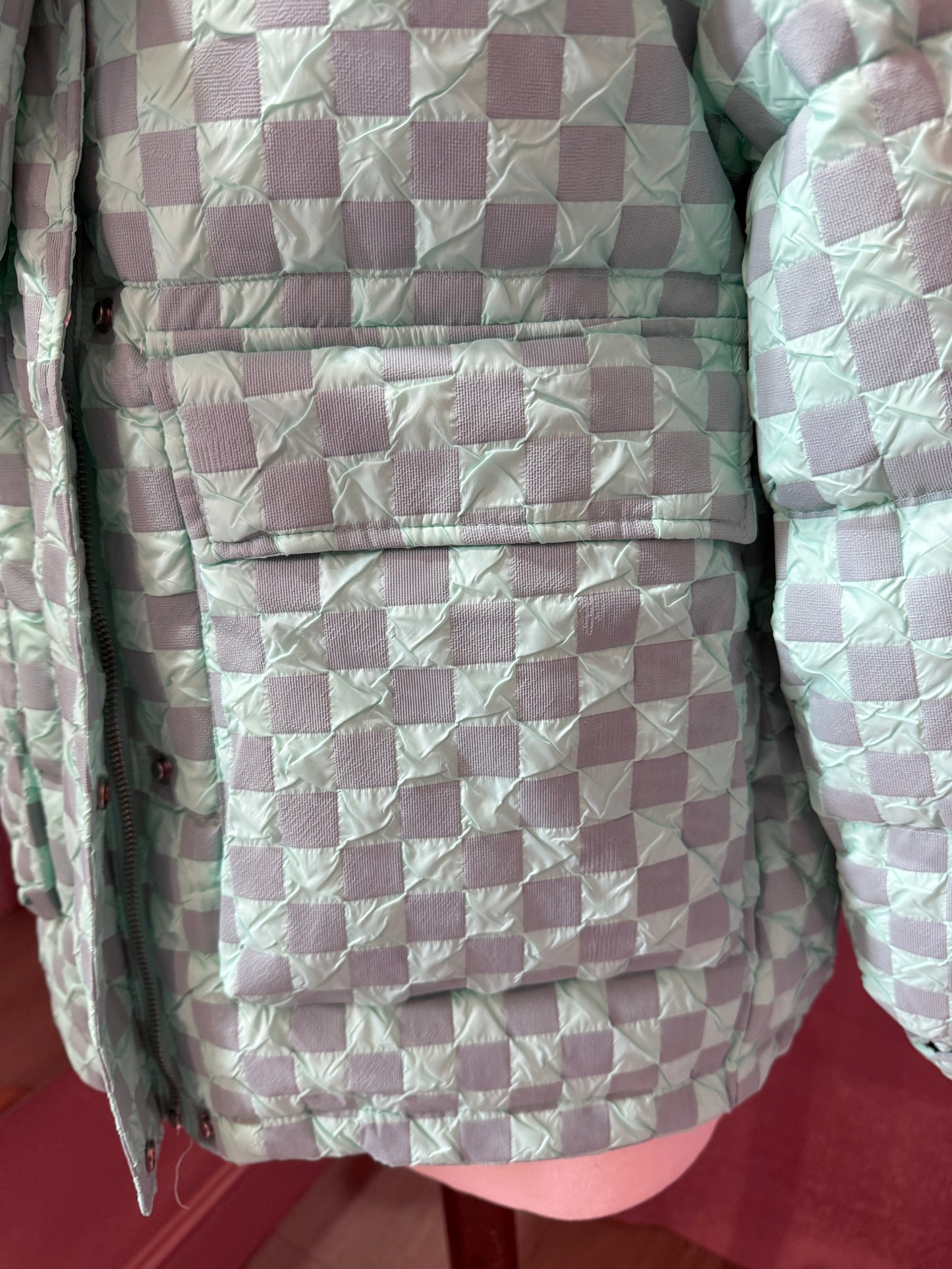 Mint & Grey Puffer Jacket