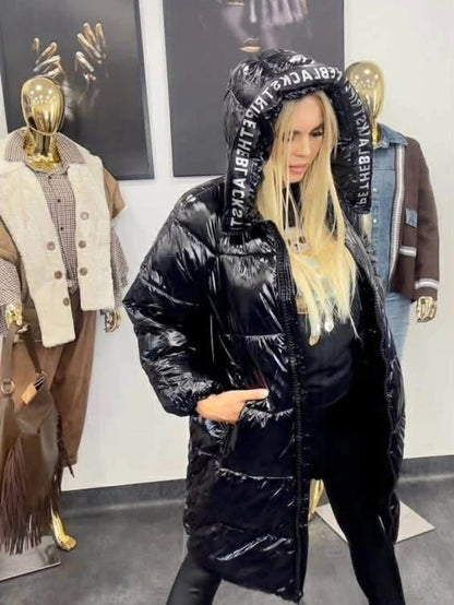 Oversized Black Long Puffer Jacket