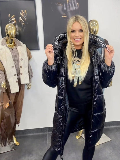 Oversized Black Long Puffer Jacket