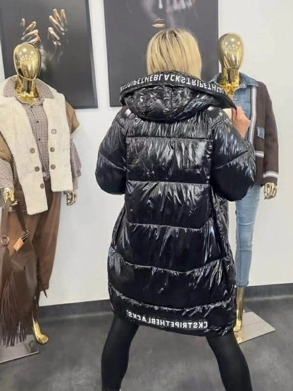 Oversized Black Long Puffer Jacket