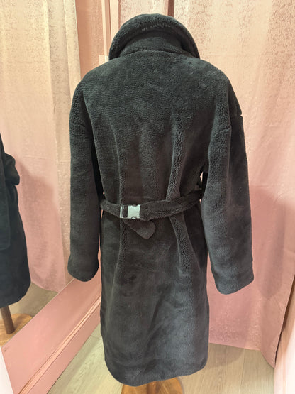 Teddy Bear Coat with Belt Bag