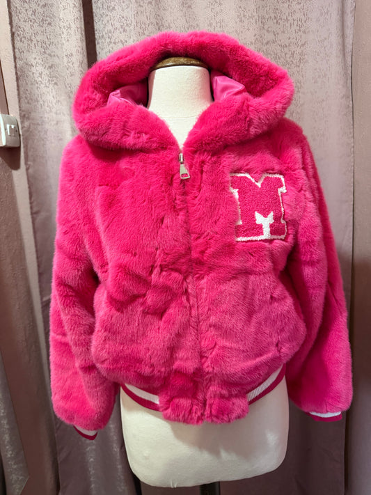 Pink Faux Fur Jacket