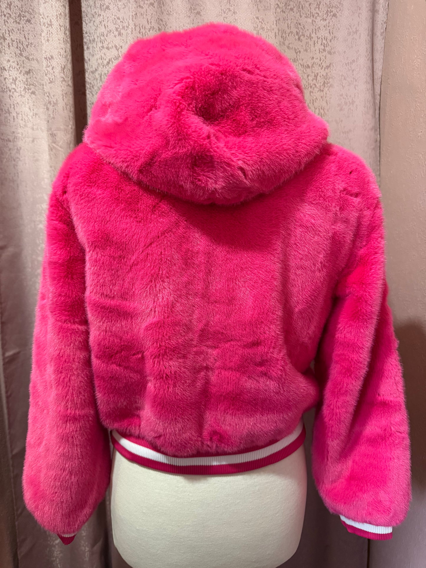 Pink Faux Fur Jacket