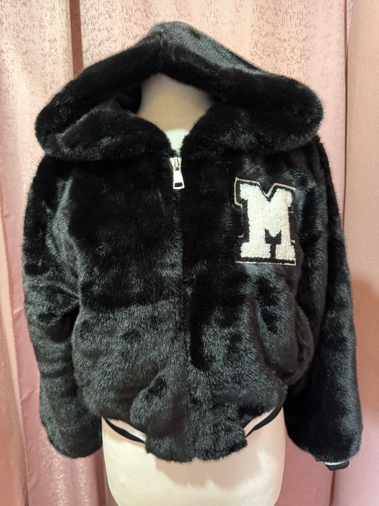 Pink Faux Fur Jacket