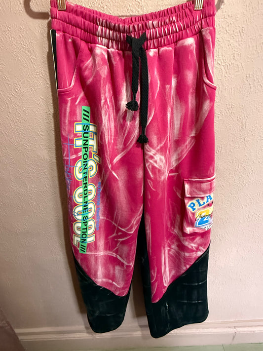 Pink Graphic Jogger Trousers