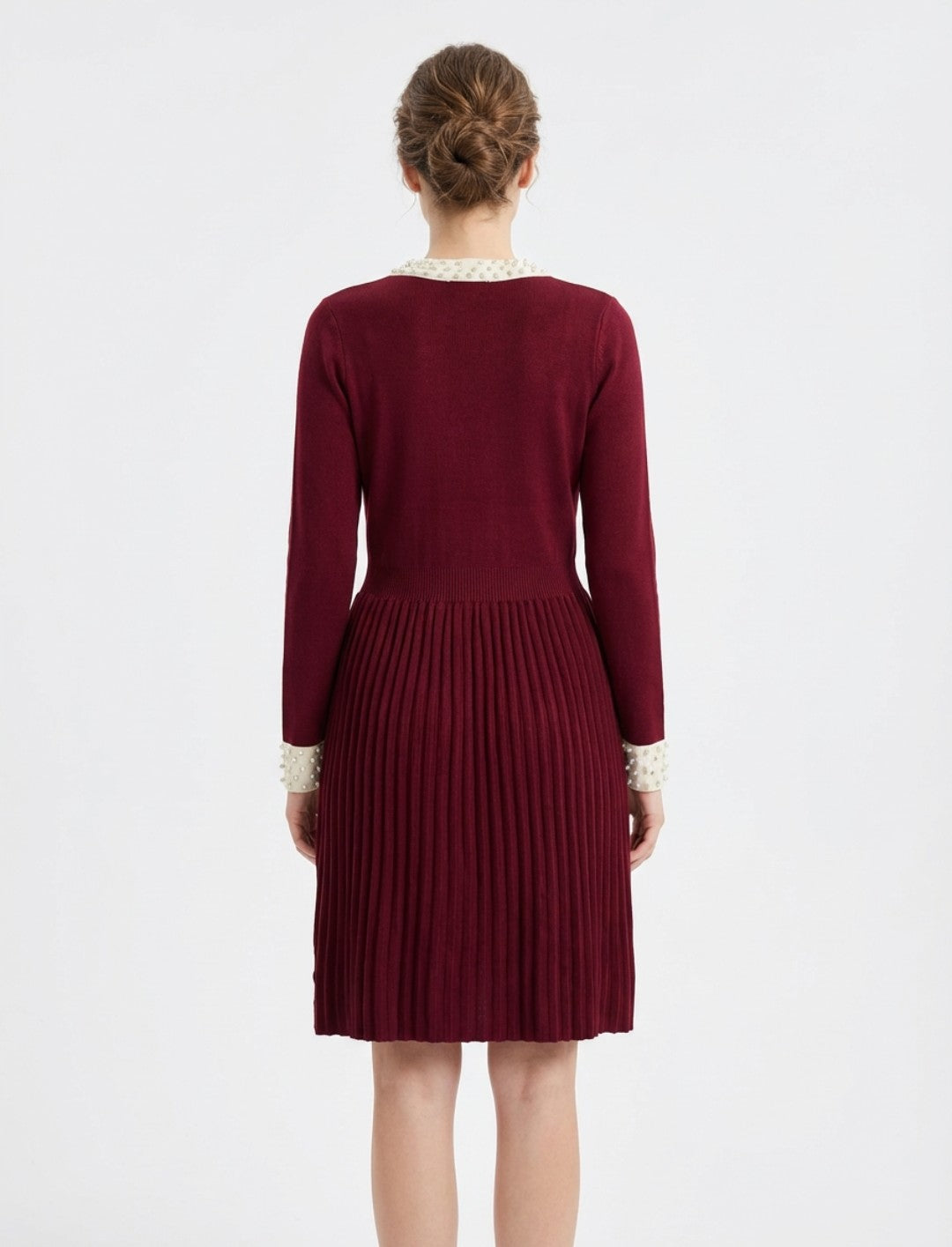 Burgundy Knit Dress