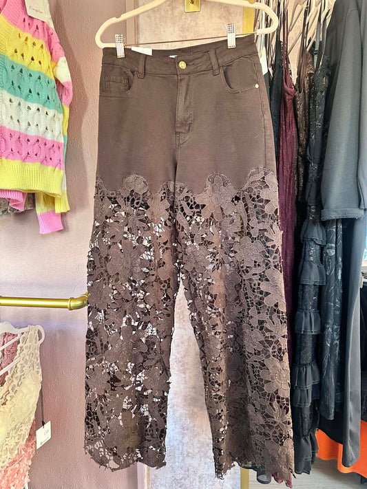Lace Detail Jeans